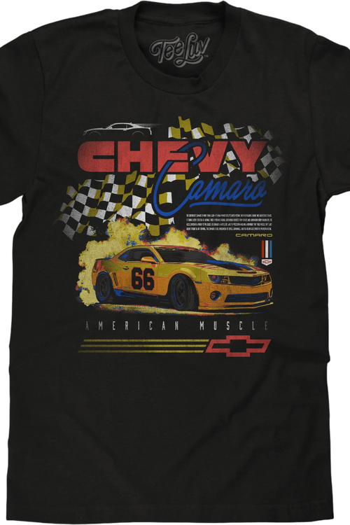 Camaro Checkered Flag Chevrolet T-Shirt