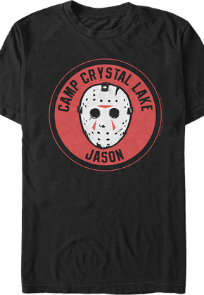 Camp Crystal Lake Jason Patch Friday the 13th T-Shirt