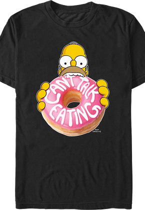 Can't Talk Eating Simpsons T-Shirt