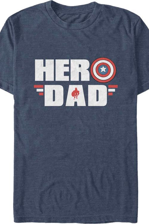 Captain America Hero Dad Marvel Comics T-Shirt