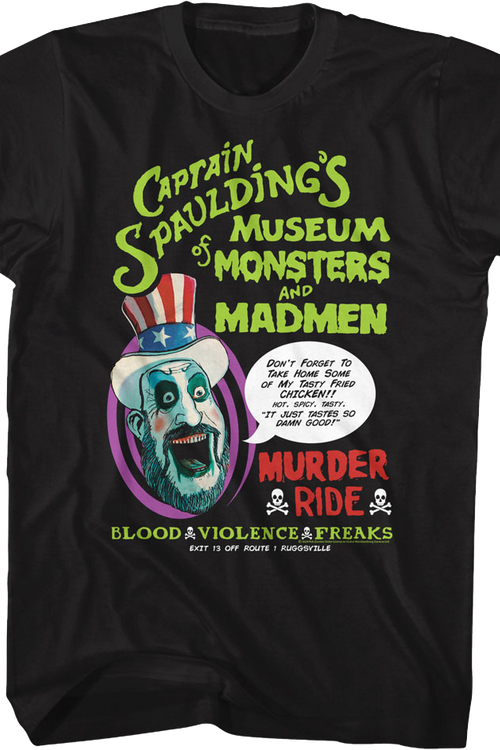 Captain Spaulding's Murder Ride House Of 1000 Corpses T-Shirt