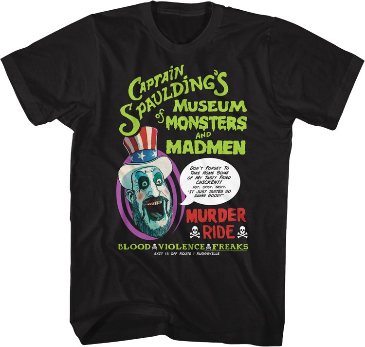 Captain Spaulding's Murder Ride House Of 1000 Corpses T-Shirt