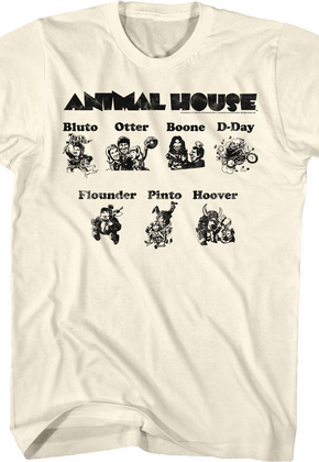 Cartoon Characters Animal House T-Shirt