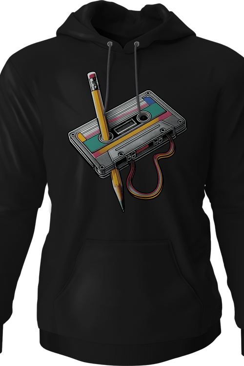 Cassette Tape Rewind Hoodie