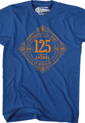 Royal Celebrating 125 Years Of Memories Lionel Trains T-Shirt