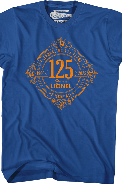 Royal Celebrating 125 Years Of Memories Lionel Trains T-Shirt