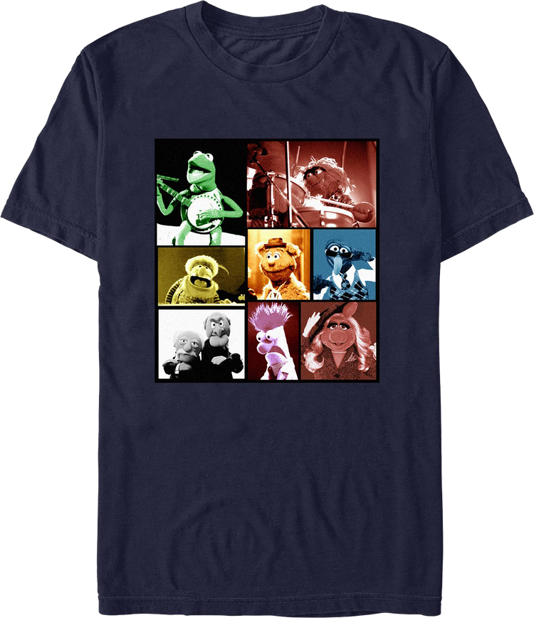 Character Collage Box Muppets T-Shirt