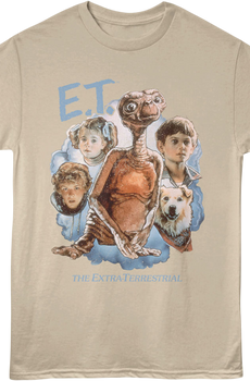 Character Collage E.T. The Extra-Terrestrial T-Shirt