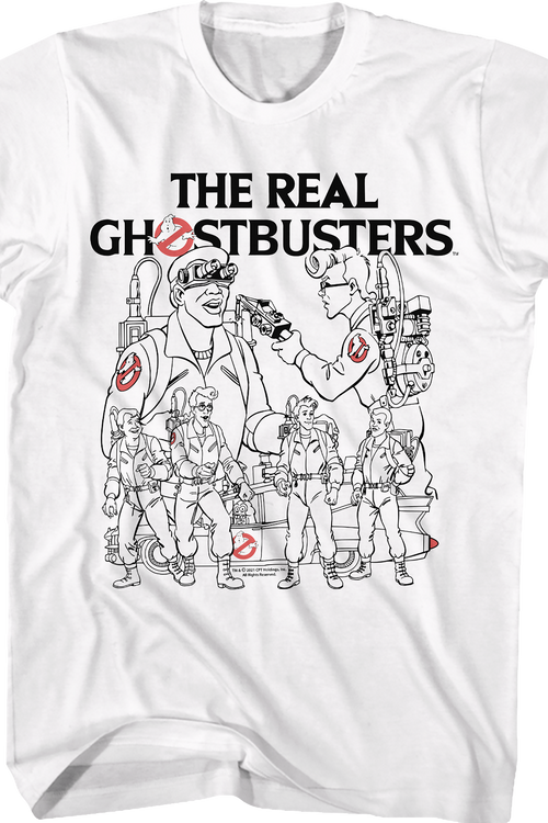 Character Sketches Real Ghostbusters T-Shirt