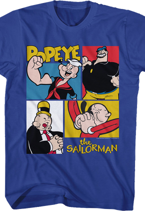 Character Squares Popeye T-Shirt