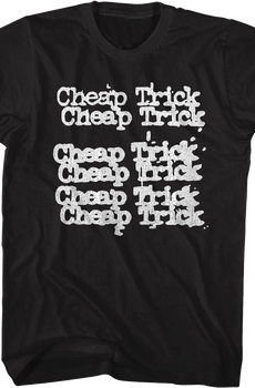 Repeating Logo Cheap Trick T-Shirt