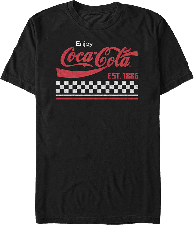 Checker Stripe Coca-Cola T-Shirt