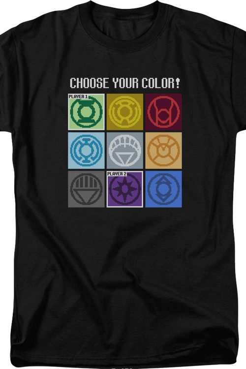 Choose Your Color Green Lantern DC Comics T-Shirt