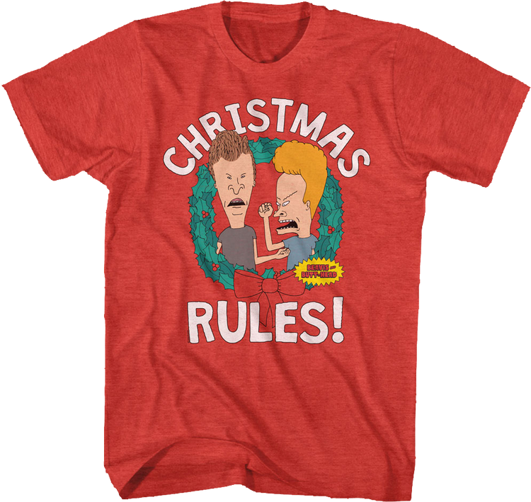 Christmas Rules Beavis And Butt-Head T-Shirt