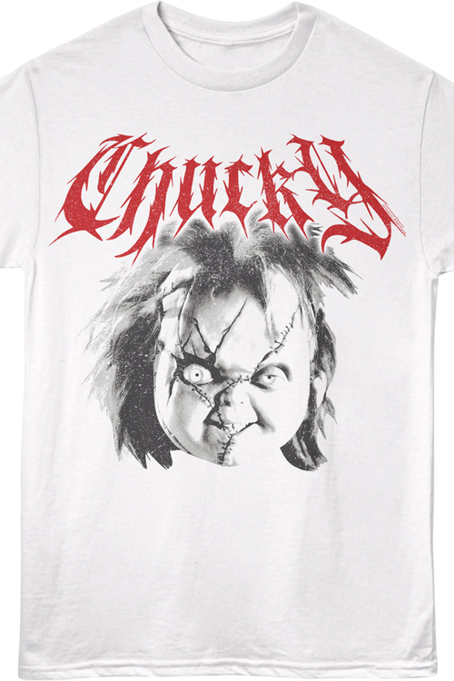 Chucky Thorn Text Child's Play T-Shirt
