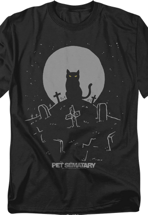 Church With Tombstones Pet Sematary T-Shirt