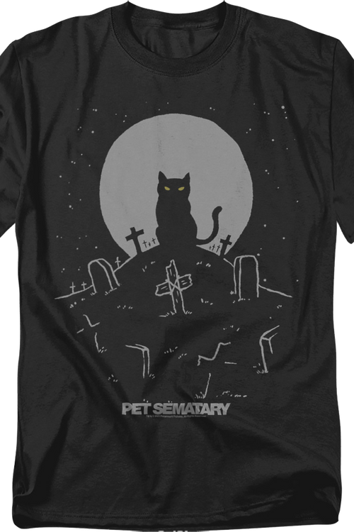 Church With Tombstones Pet Sematary T-Shirt