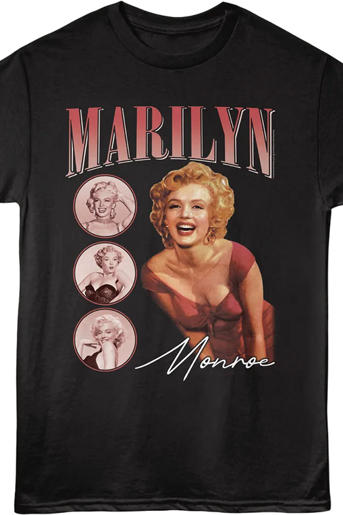 Circles Collage Marilyn Monroe T-Shirt