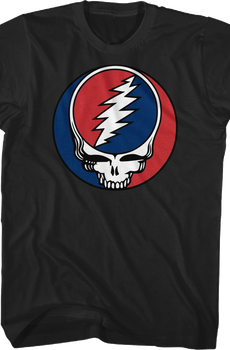 Classic Lightning Skull Logo Grateful Dead T-Shirt