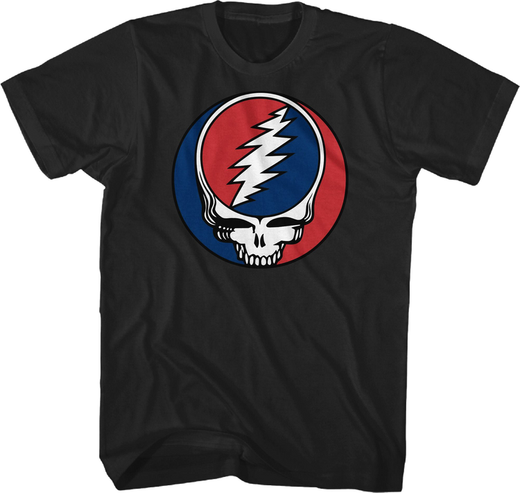 Classic Lightning Skull Logo Grateful Dead T-Shirt