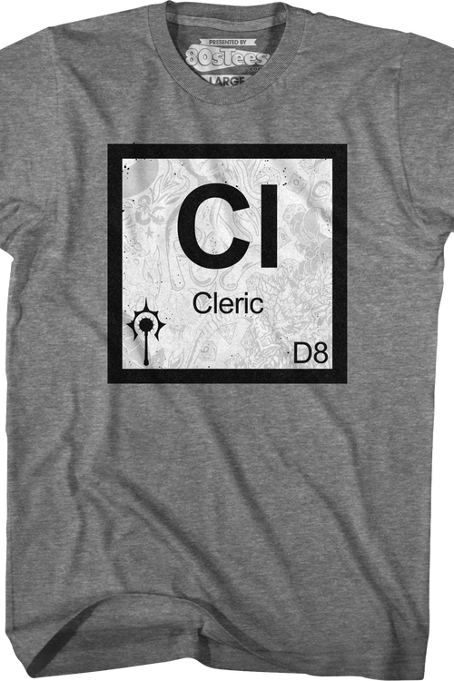 Cleric Element Symbol Dungeons & Dragons T-Shirt