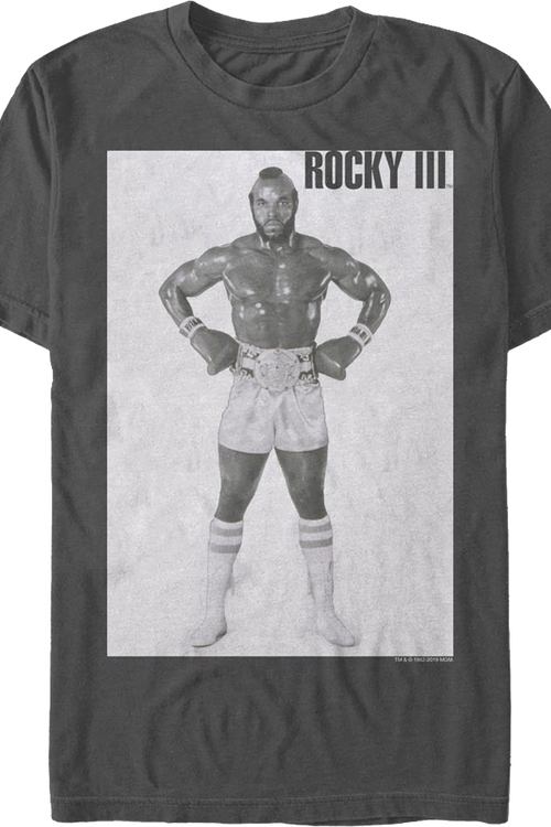 Clubber Lang Black & White Photo Rocky III T-Shirt