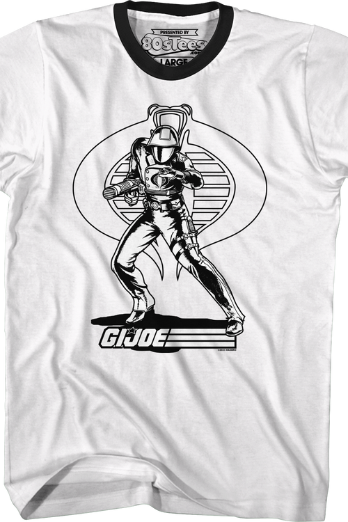 Cobra Commander Noir GI Joe Ringer Shirt