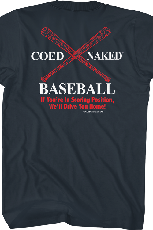 Baseball Coed Naked T-Shirt