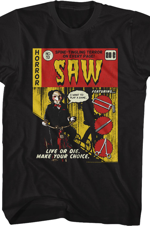 Comic Book Cover Saw T-Shirt