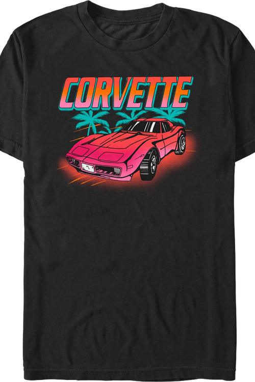 Corvette Palm Trees Chevrolet T-Shirt