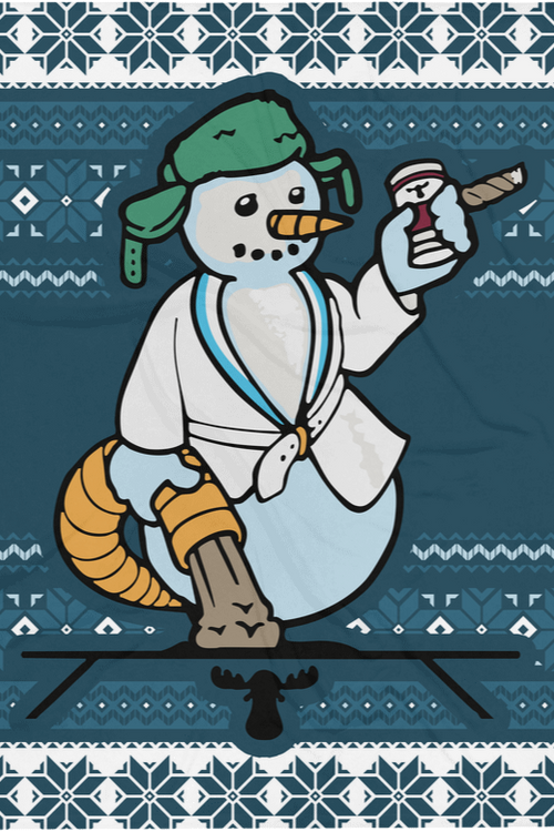 Cousin Eddie Snowman Christmas Vacation Blanket - 50x60