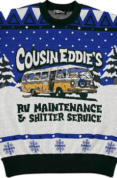 Cousin Eddie's RV Maintenance Christmas Vacation Knitted Sweater