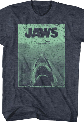 Cracked Poster Jaws T-Shirt