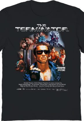 Cyberdyne Systems Collage Poster Terminator T-Shirt