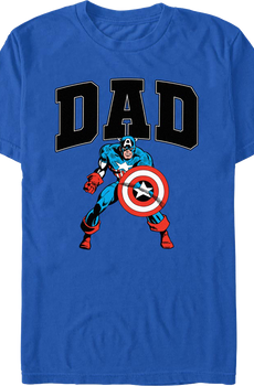 Dad Captain America Marvel Comics T-Shirt