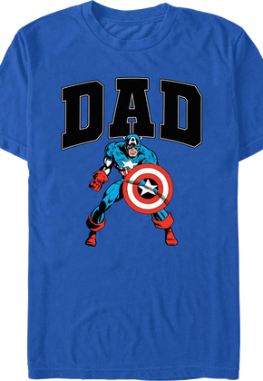 Dad Captain America Marvel Comics T-Shirt