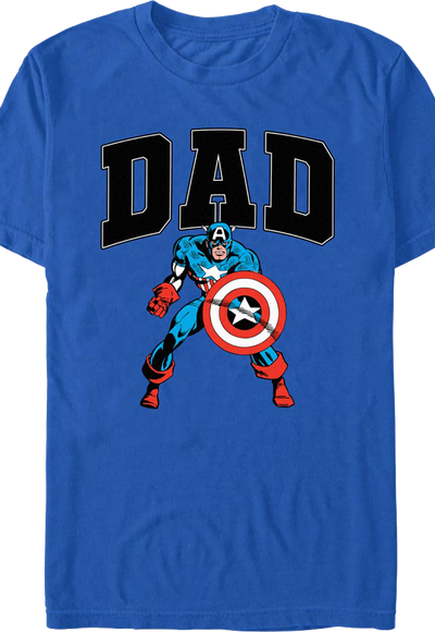 Dad Captain America Marvel Comics T-Shirt