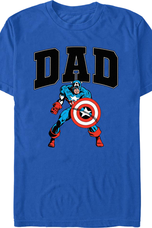 Dad Captain America Marvel Comics T-Shirt
