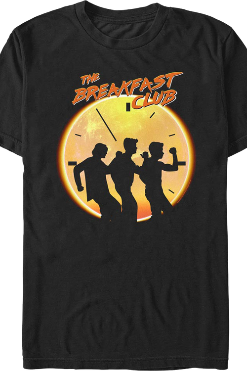 Dancing Clock Silhouettes Breakfast Club T-Shirt