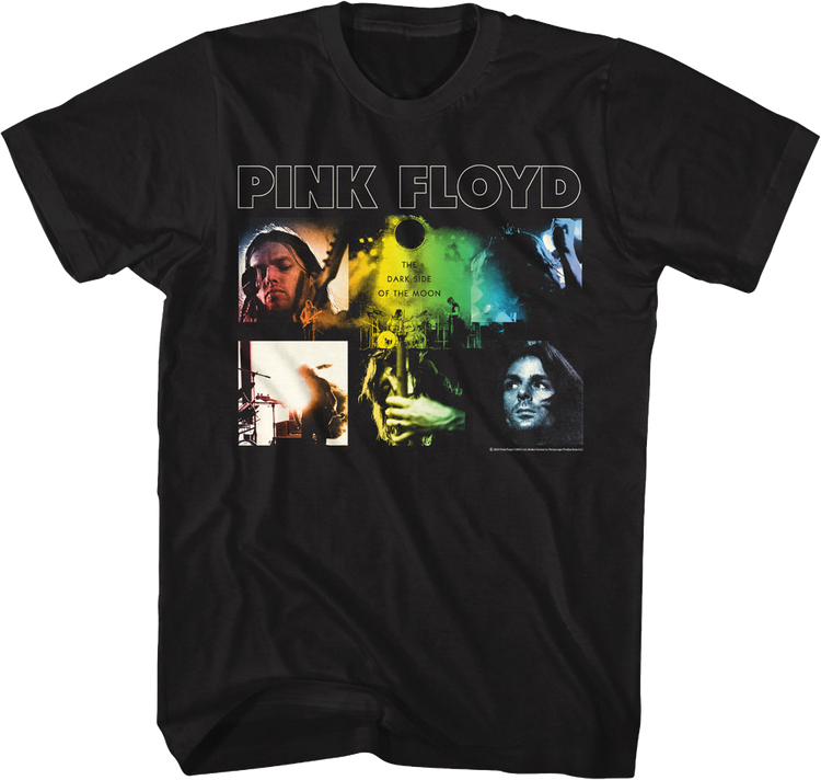 Dark Side of the Moon Band Collage Pink Floyd T-Shirt