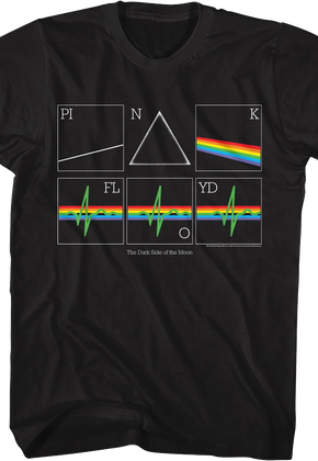 Dark Side of the Moon Heart Rate Pink Floyd T-Shirt