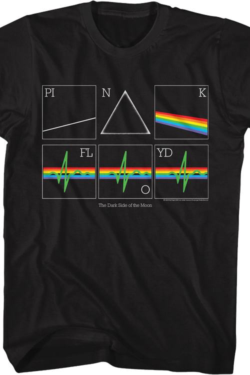 Dark Side of the Moon Heart Rate Pink Floyd T-Shirt