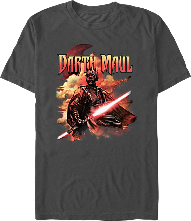 Darth Maul Lightsaber Pose Star Wars T-Shirt