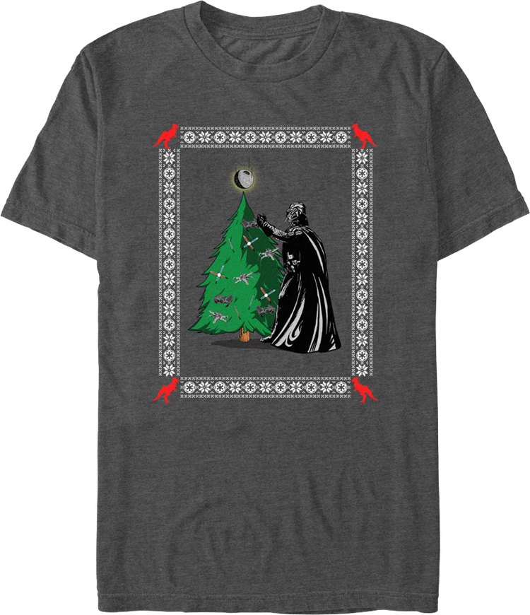 Darth Vader Christmas Tree Star Wars T-Shirt