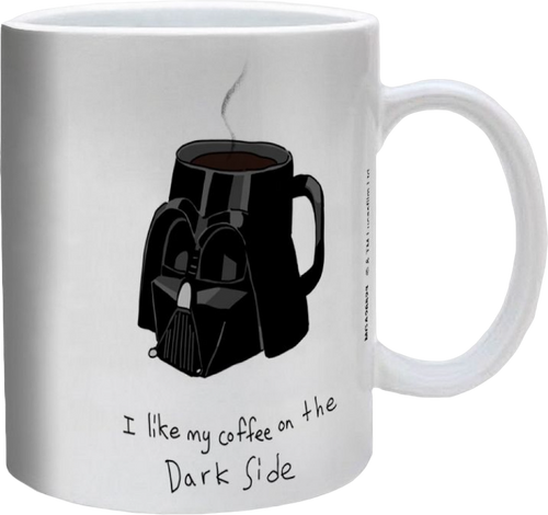 Darth Vader I Like My Coffee On The Dark Side Star Wars Ceramic Mug