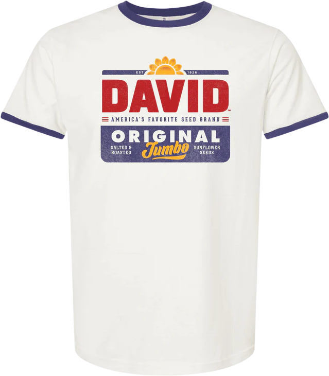 David Sunflower Seeds Ringer Shirt