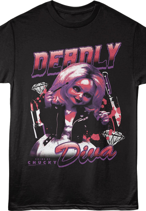 Deadly Diva Bride Of Chucky T-Shirt