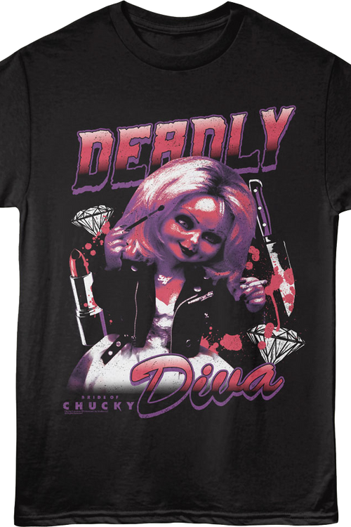 Deadly Diva Bride Of Chucky T-Shirt