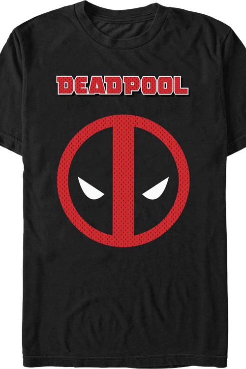 Deadpool Faux Jersey Logo Marvel Comics T-Shirt