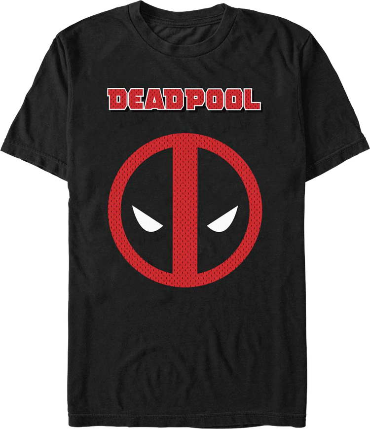 Deadpool Faux Jersey Logo Marvel Comics T-Shirt